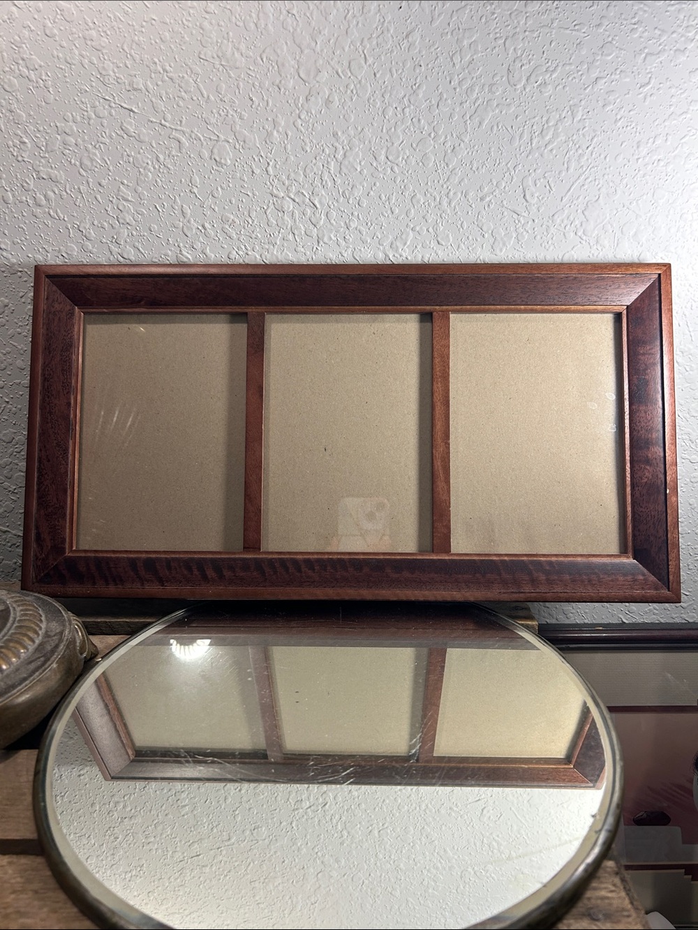 Fetco Rich Brown Multi-Opening Wood Photo Frame